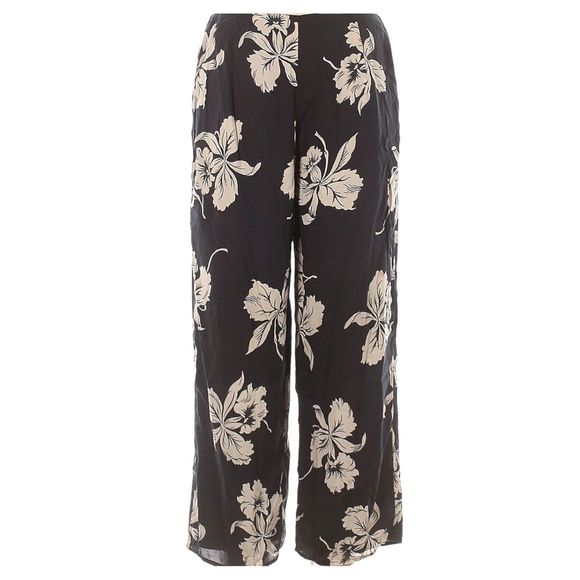 Floral Pants - Amuse Society Wide Leg Black and White flowers - Picture 3 of 3
